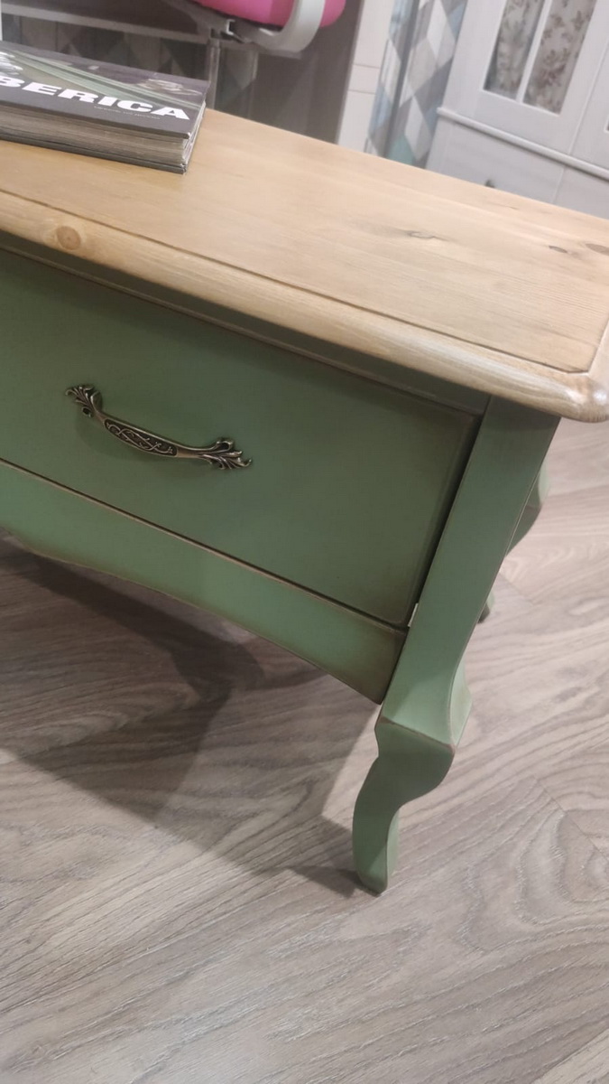 Тумба с ящиком массив сосны Ари-Прованс №8