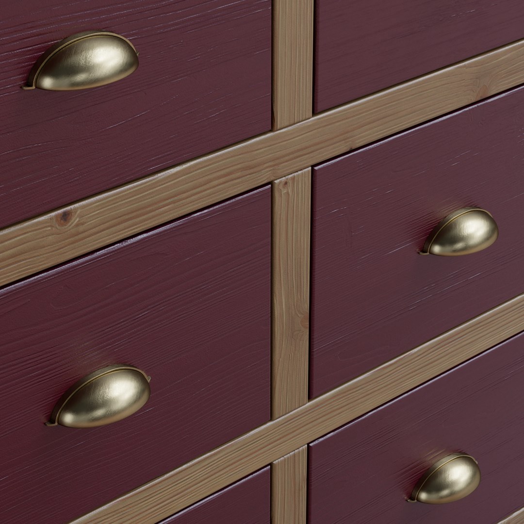 Комод массив сосны Армо 12 ящиков 2.15.02