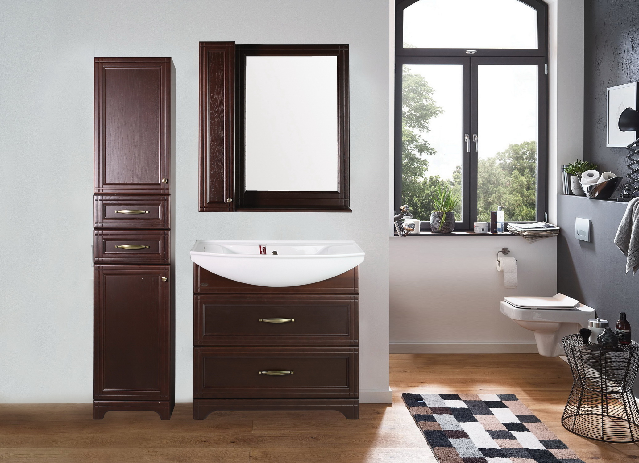 Пенал из массива Берта 40/2 массив ясеня (петли слева)