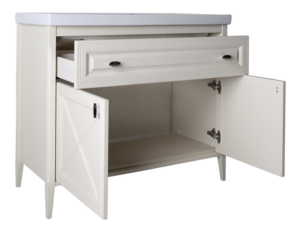 Подстолье белое с ящиком Монте 80