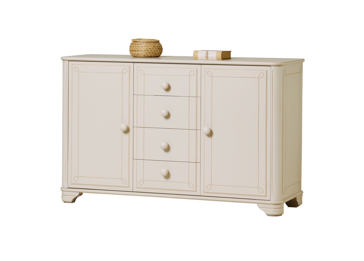 Комод с 4 ящиками сосны Бетти №12