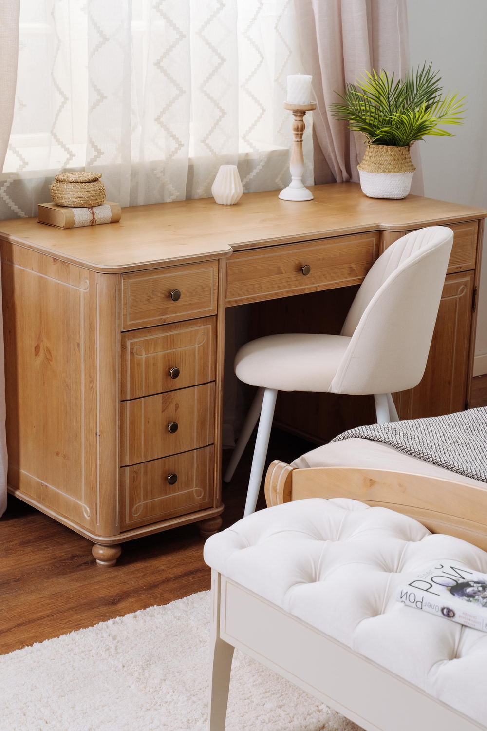 Стол письменный 6 ящиков Бетти №4