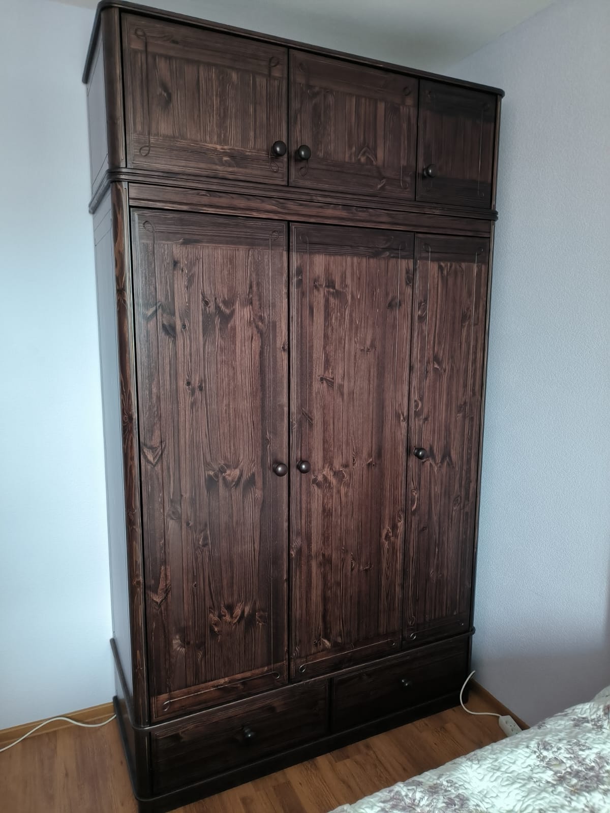 Шкаф 2 ящика Бетти 3-ств №4 с антресолью