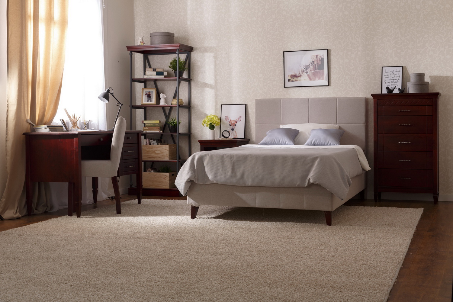 Комод с ящиками массив сосны Дания №6