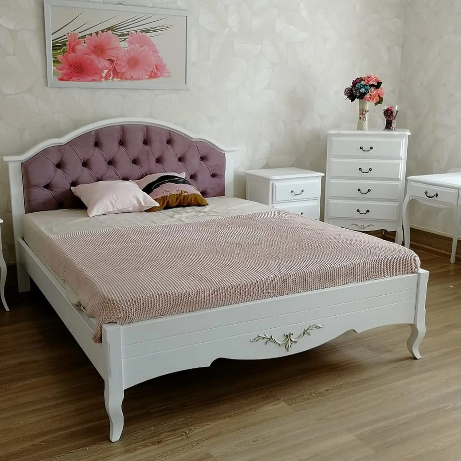 Кровать Флоренция 1800х2000 с каретной стяжкой