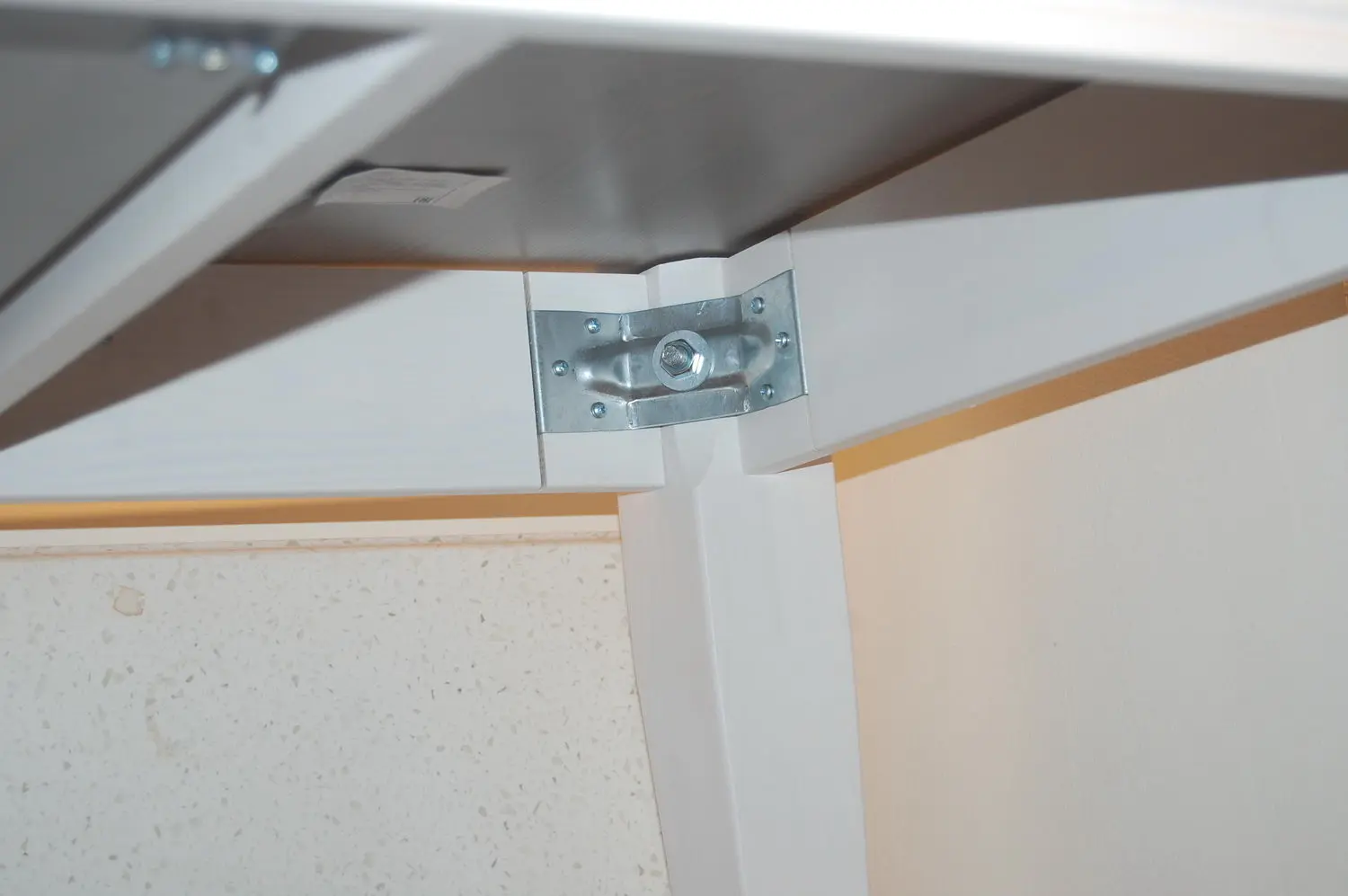 Стол Форест раздвижной 140 со вставкой белый воск/серый