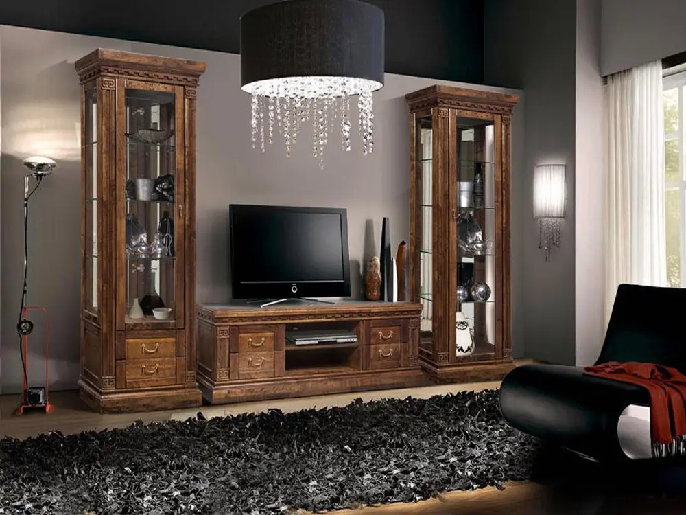 Шкаф с витриной Риека ГМ 5801