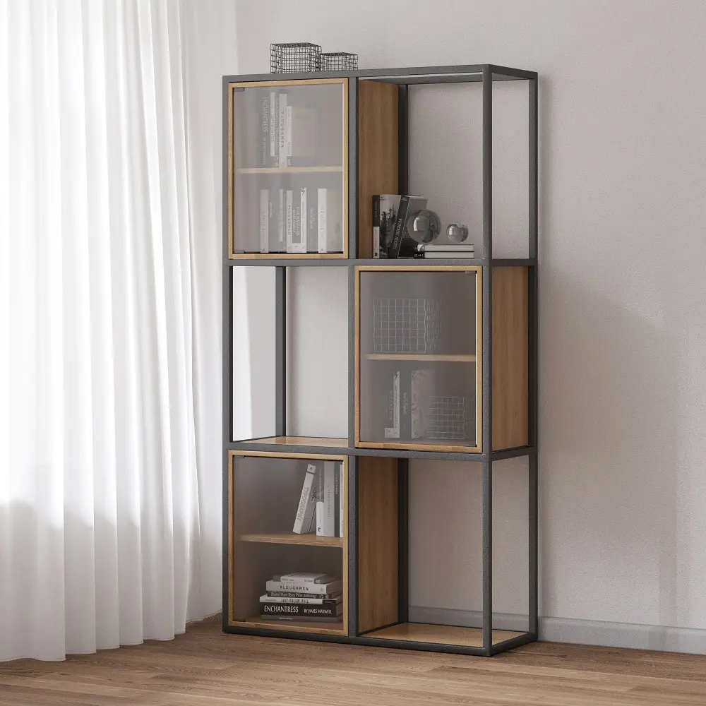 Стеллаж с 3 полками массив 04-03