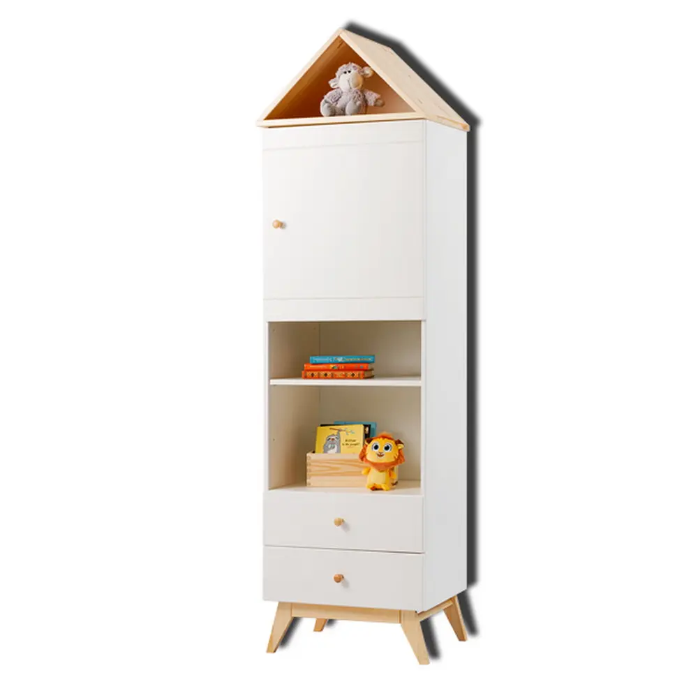 Стеллаж детский с 2 ящиками массив сосны ТК №6