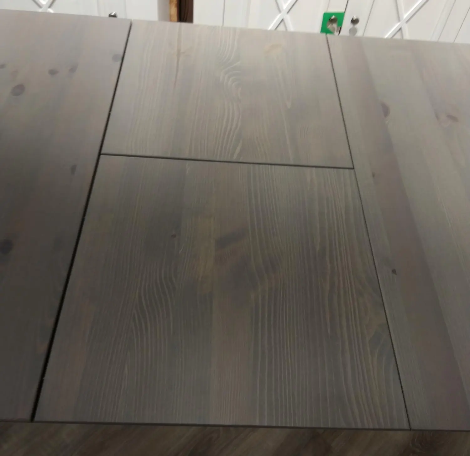 Стол Форест раздвижной 140 со вставкой белый воск/серый