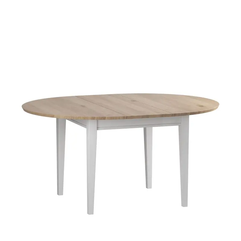 Стол обеденный раскладной Форест 110/145  Белый воск/Антик