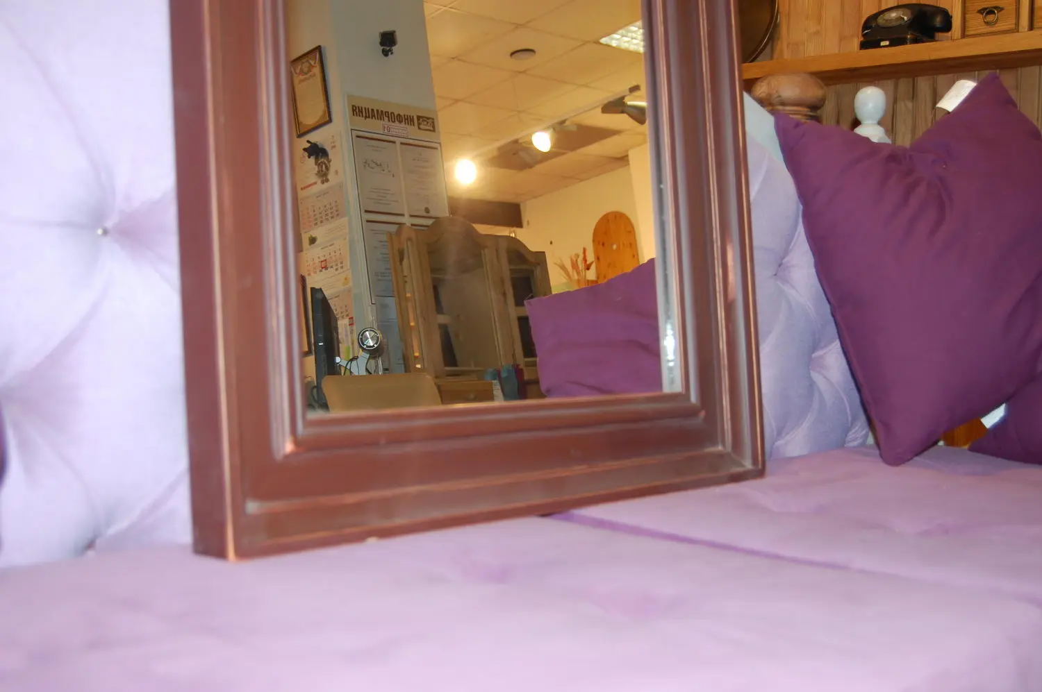 Зеркало Валенсия 2-43 сосна