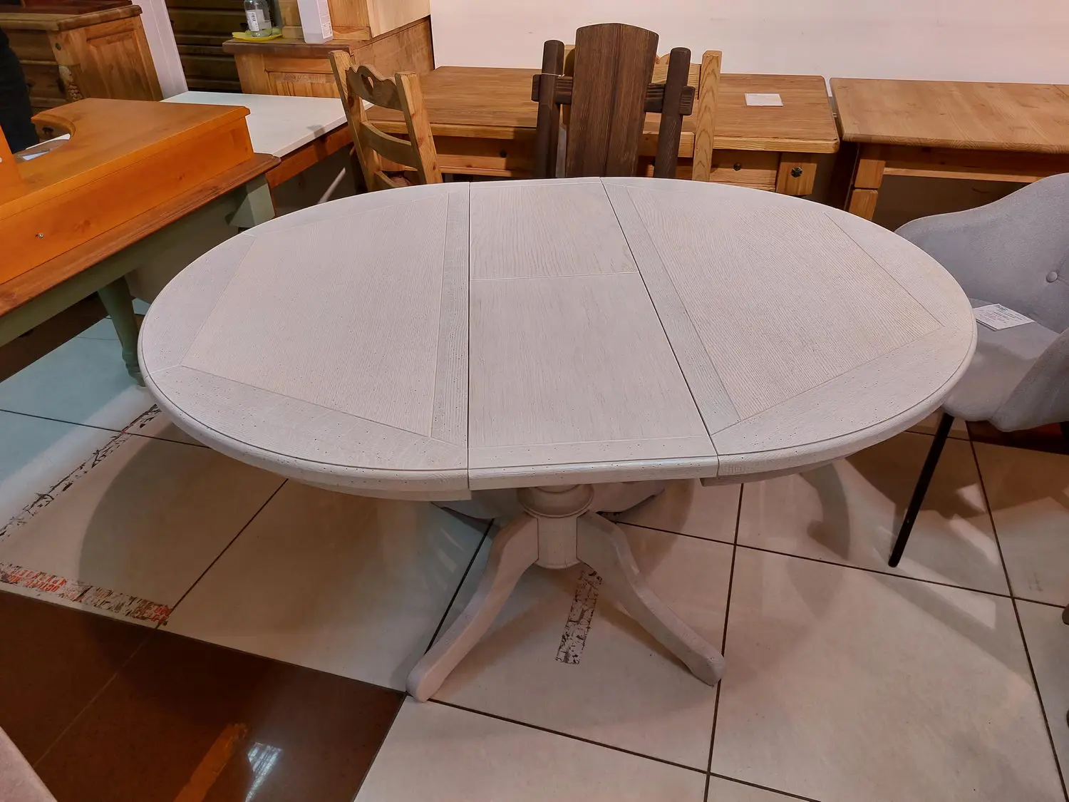 Стол круглый Луи Филипп обеденный ОВ 03 раскладной