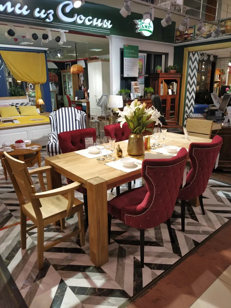 Стол  обеденный из дуба Аляска 2000*1000 (нога 140) "SR"