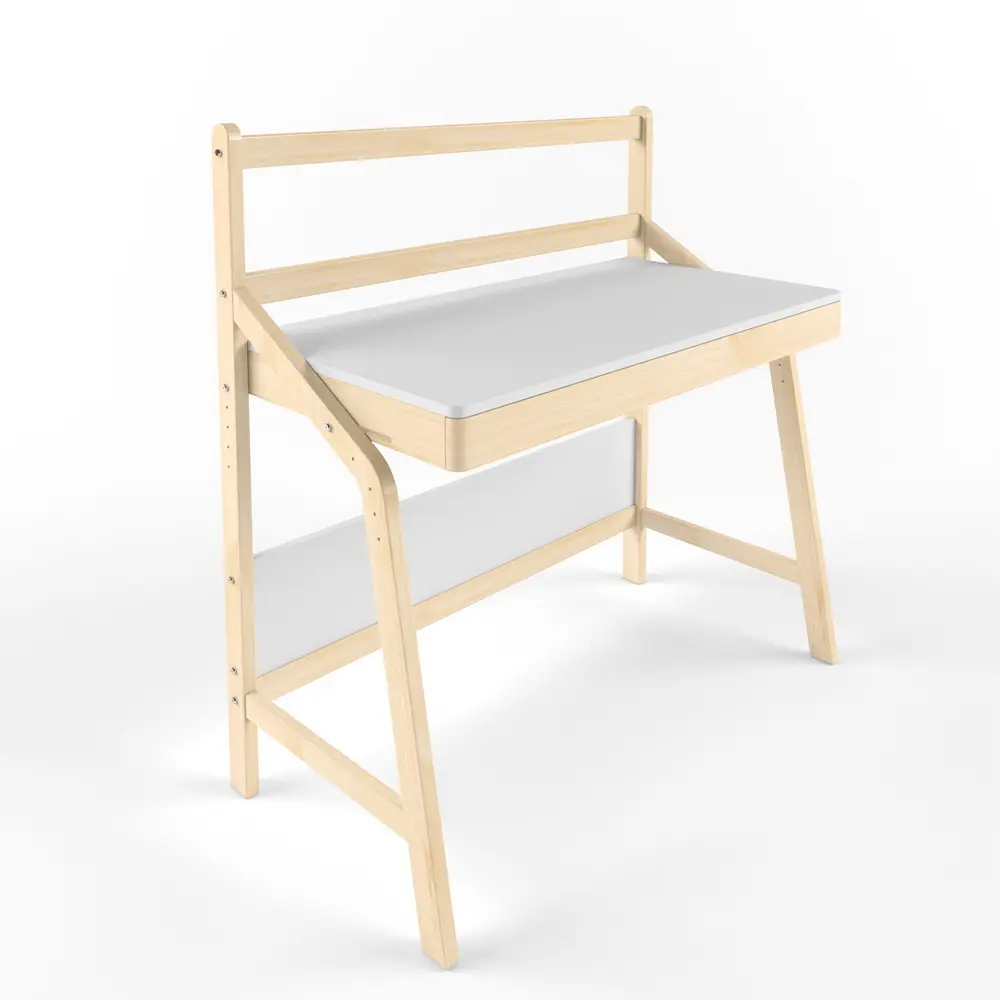 Стол массив березы Rabbit Wood UNO белый