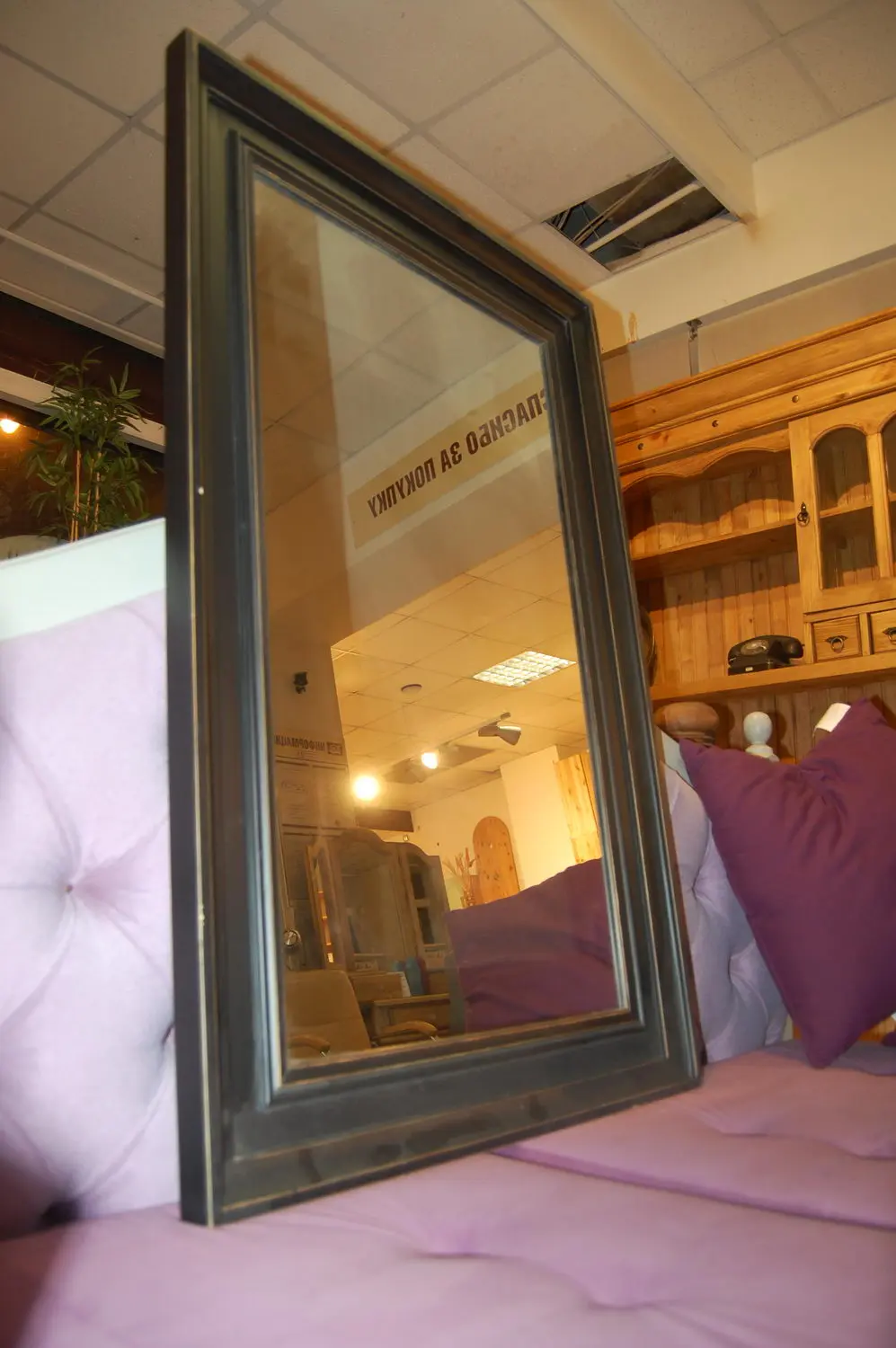 Зеркало массив прямоугольная Бьерт 1-66 сосна