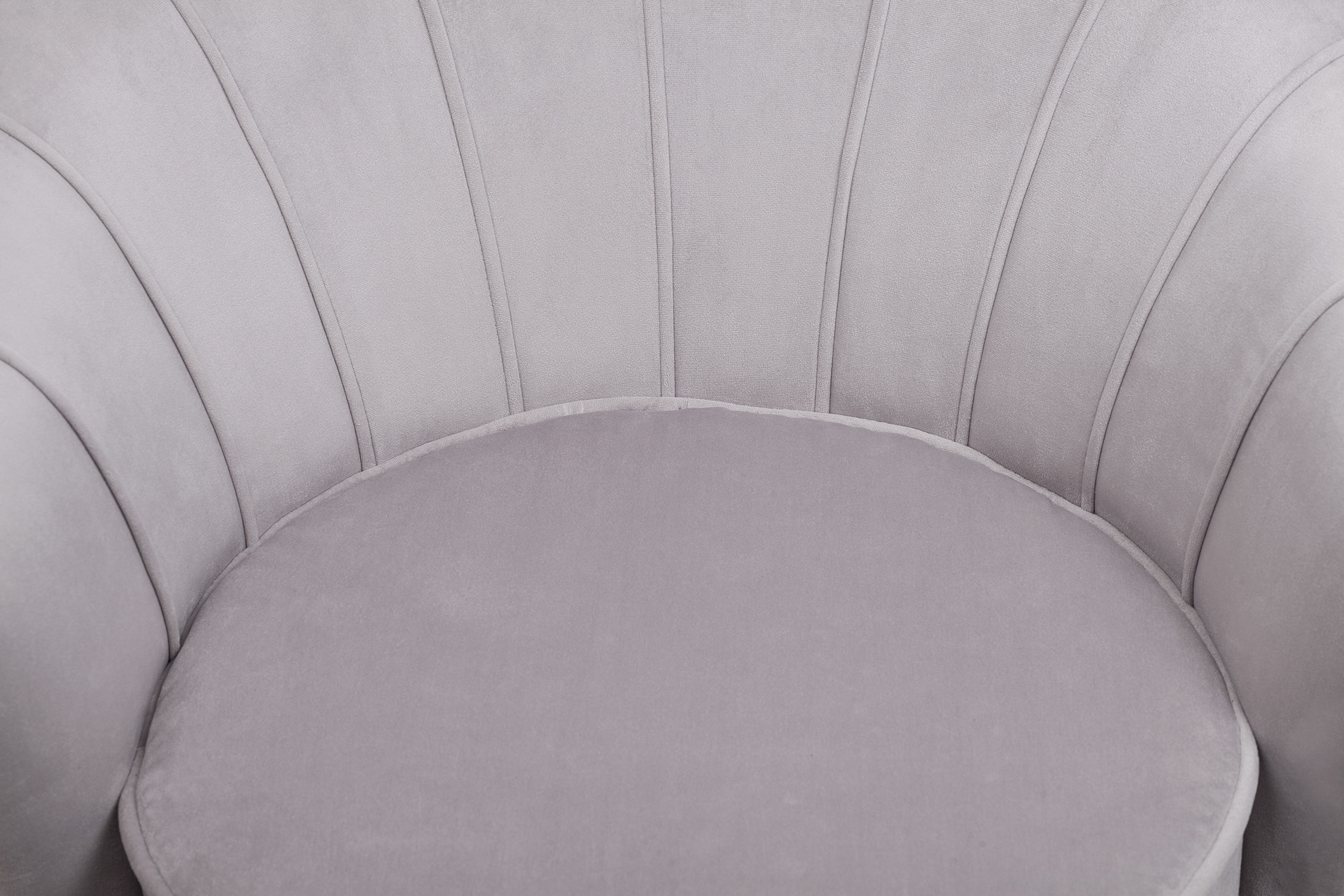 Низкое кресло ракушка Pearl Grey