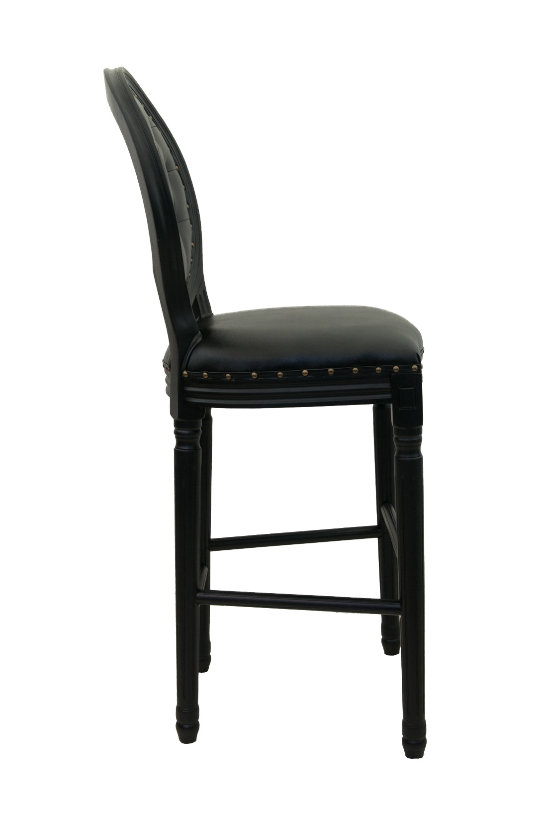 Дизайнерский барный стул Filon Button Black