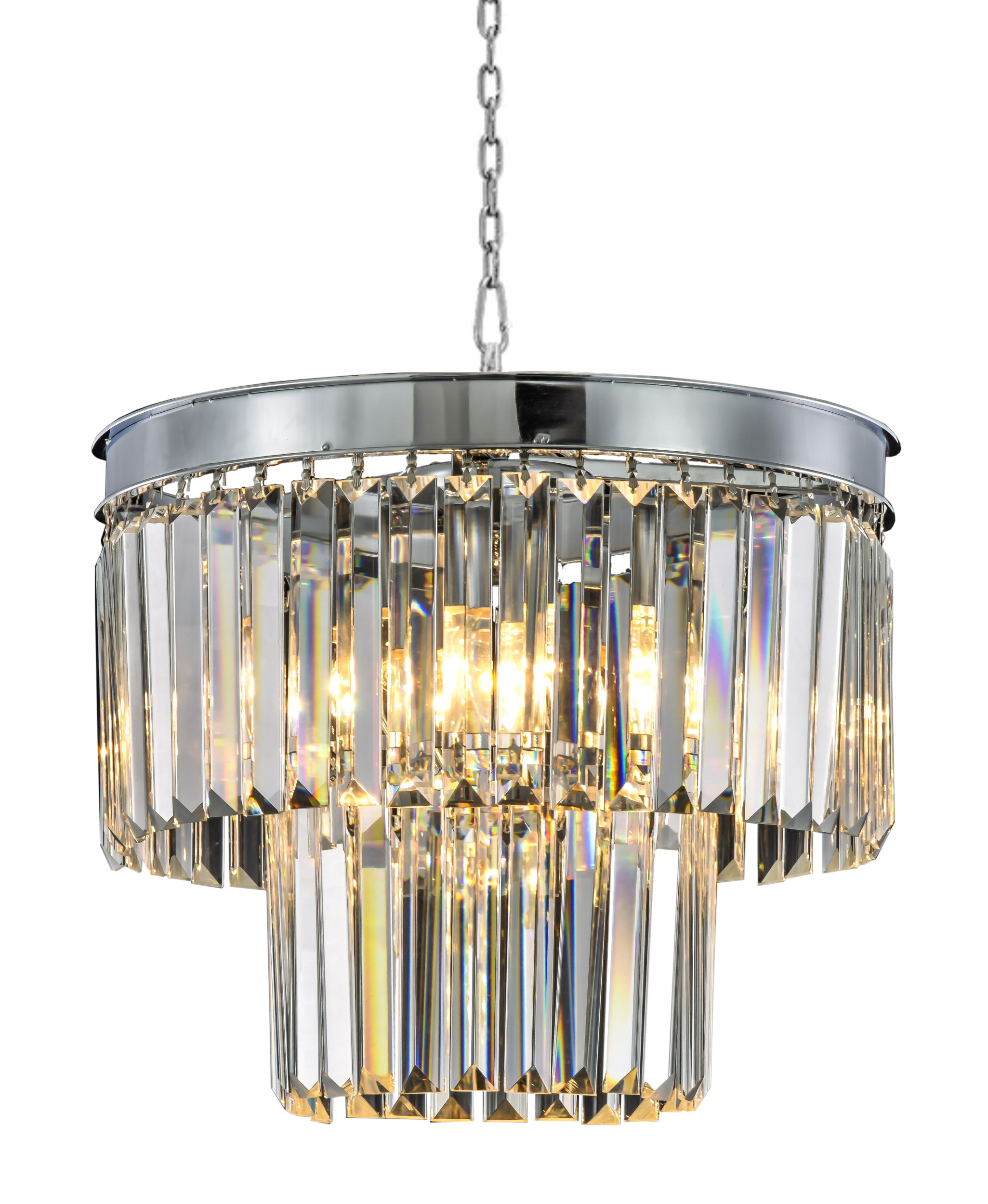 Люстра Odeon 2 Rings Chrome