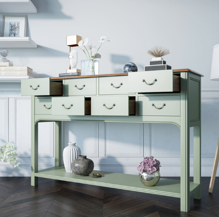 Консоль из дерева "Olivia" восемь ящиков