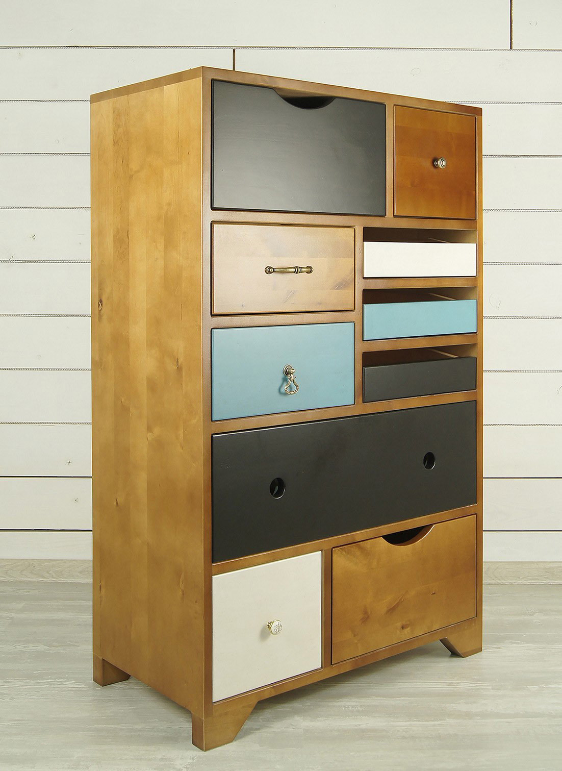 Комод универсальный из дерева «Aquarelle Birch» 10 ящиков