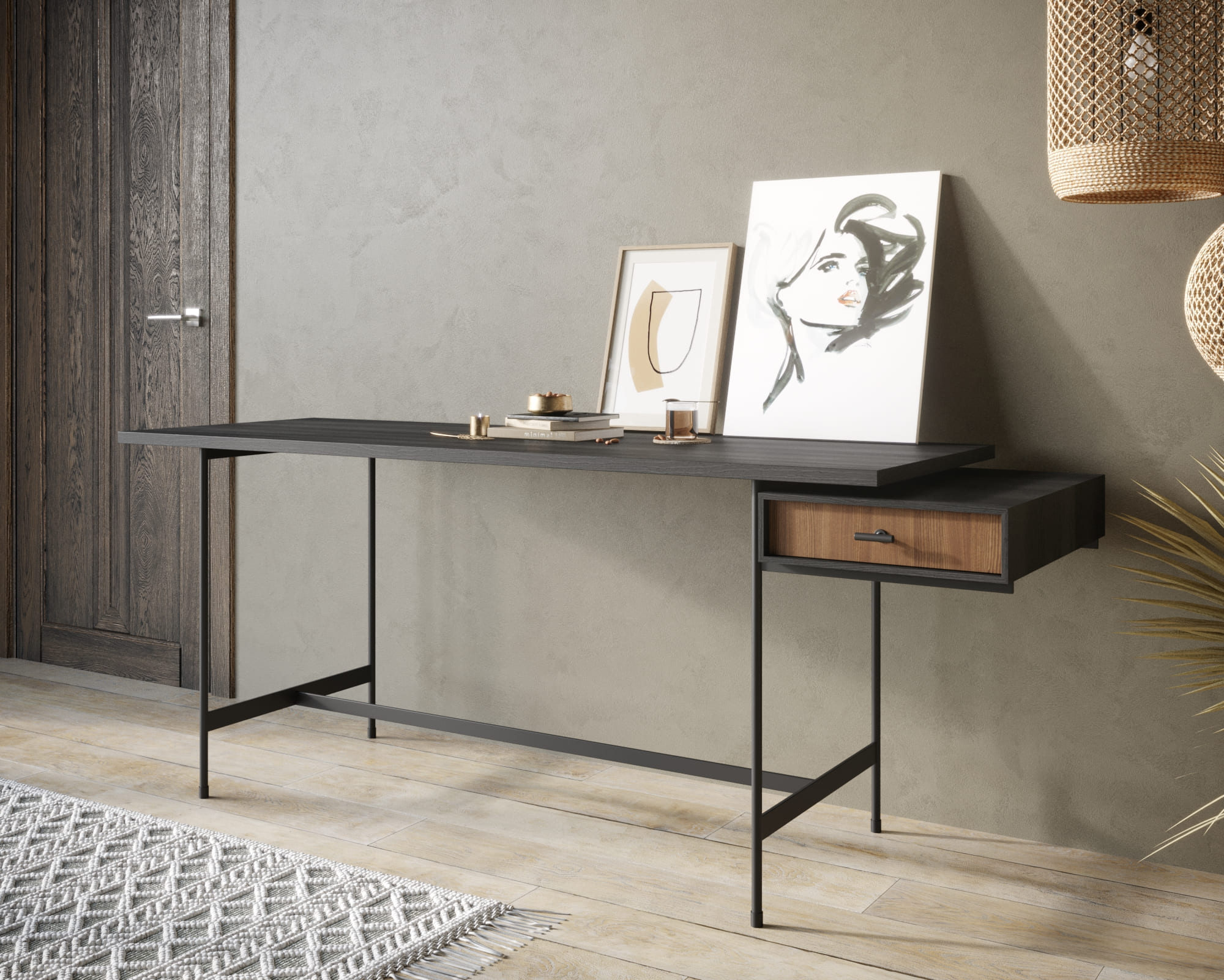 Письменный стол лдсп с ящиком "Emerson" арт EM21