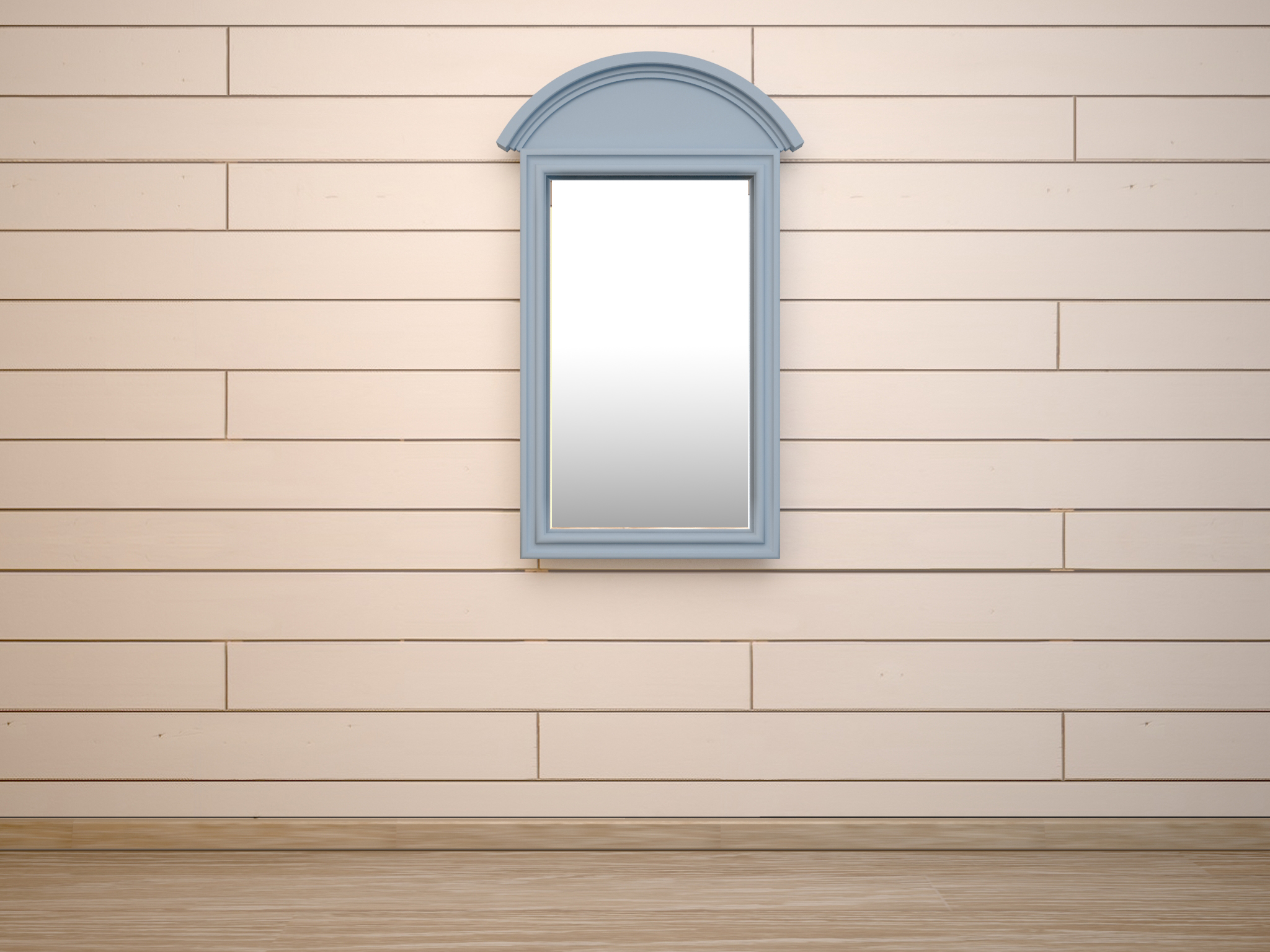 Зеркало дерево "Leontina Blue" прямоугольное