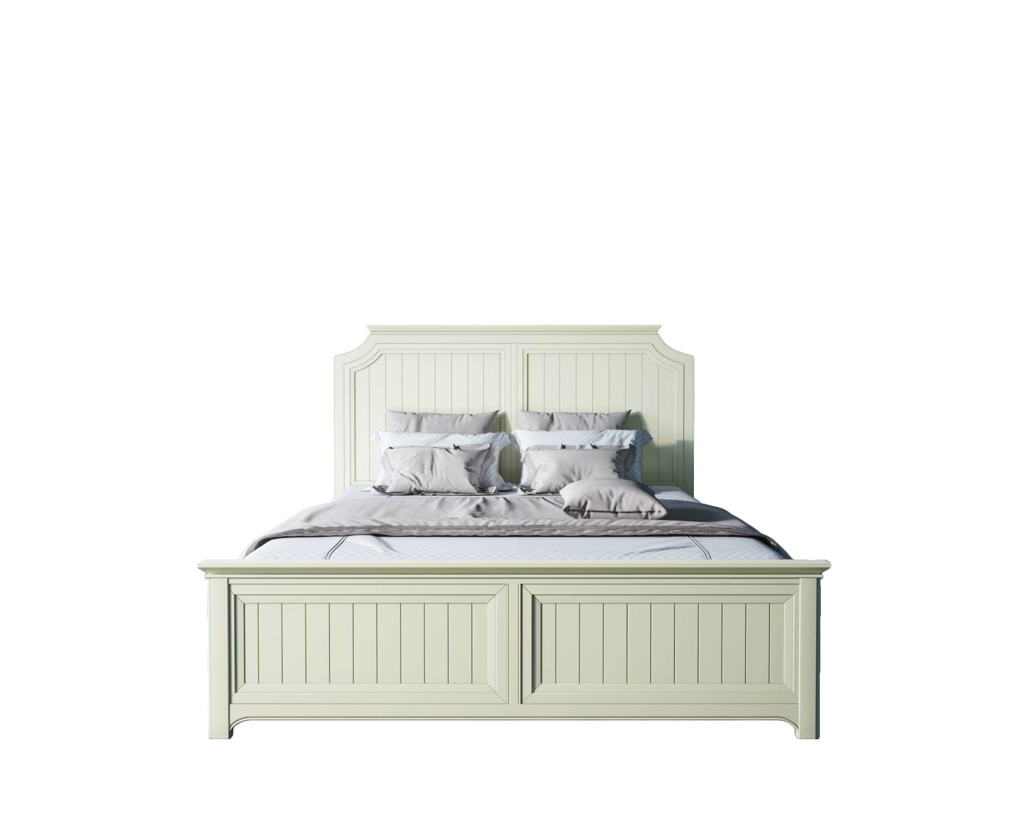 Бежевая кровать двухспальная  "Olivia" 1800х2000