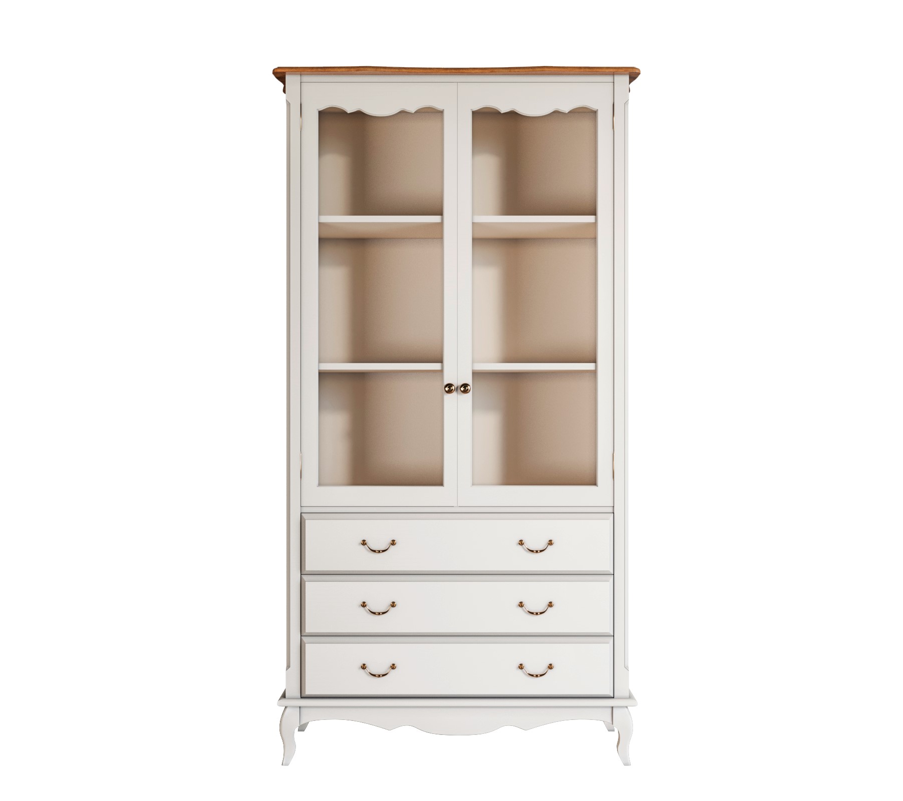 Шкаф "Leontina" для посуды высокий 3 ящика