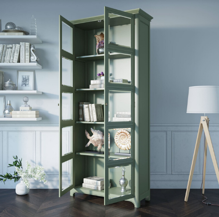 Шкаф со стеклянными дверками «Olivia"