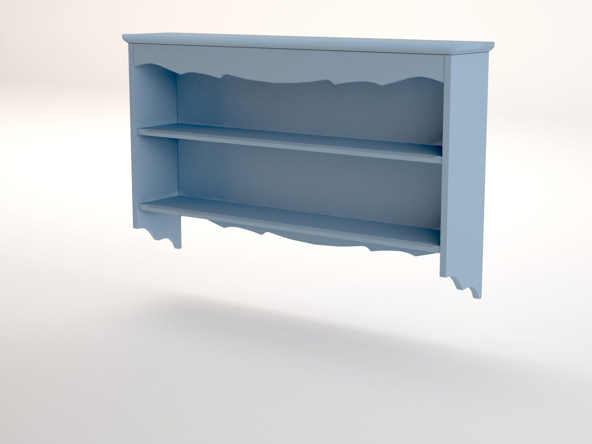 Полка для книг из березы "Leontina Blue"