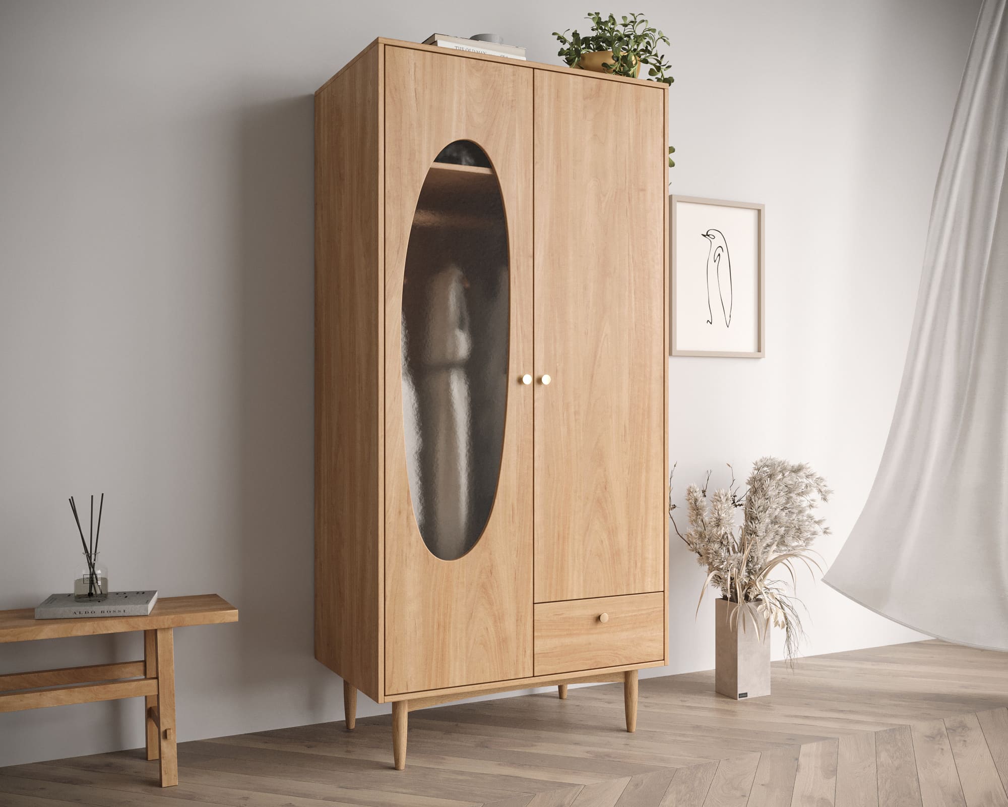 Шкаф двухстворчатый Bubble арт BBL01