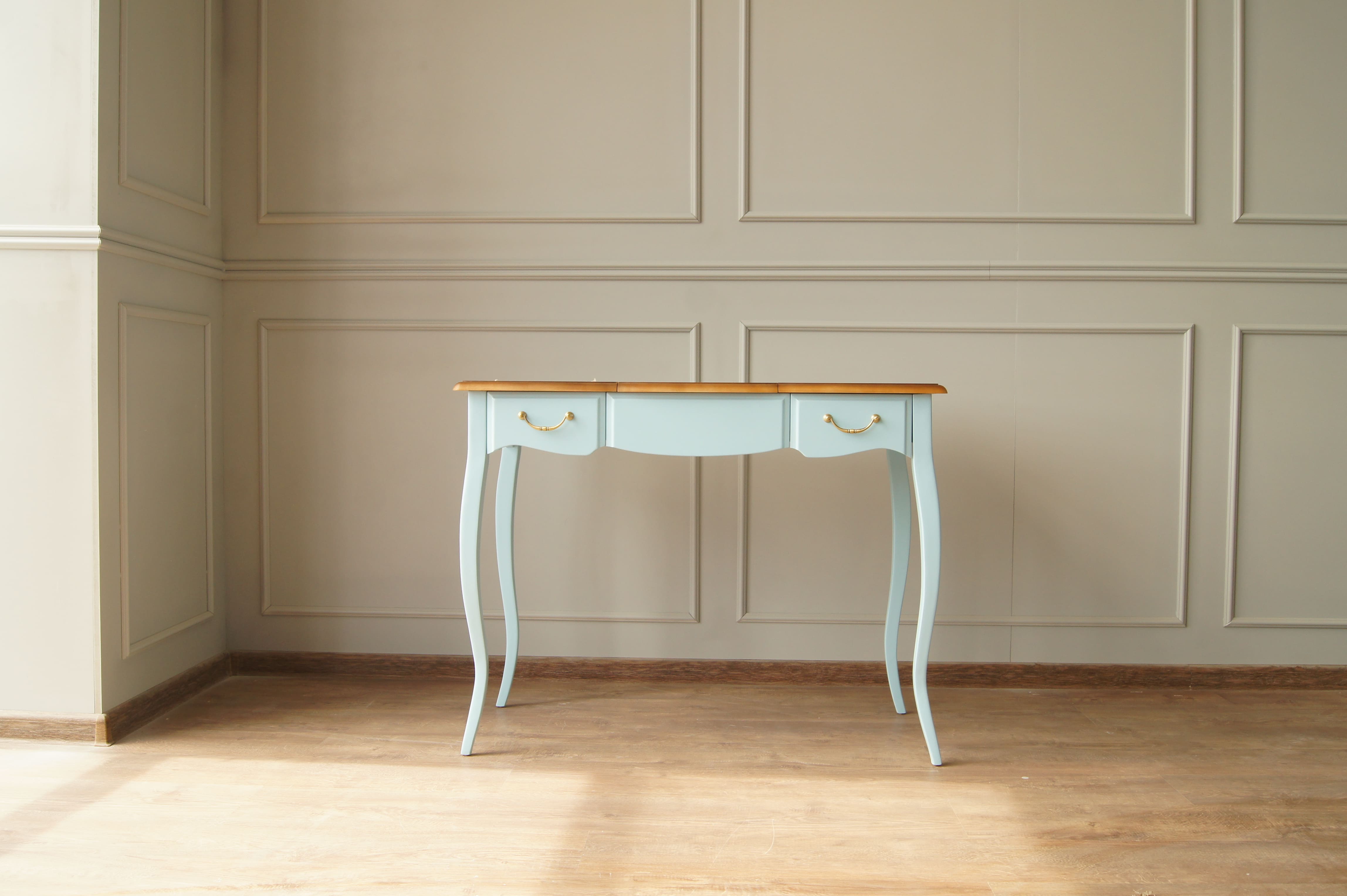 Туалетный стол с ящиками "Leontina Blue"