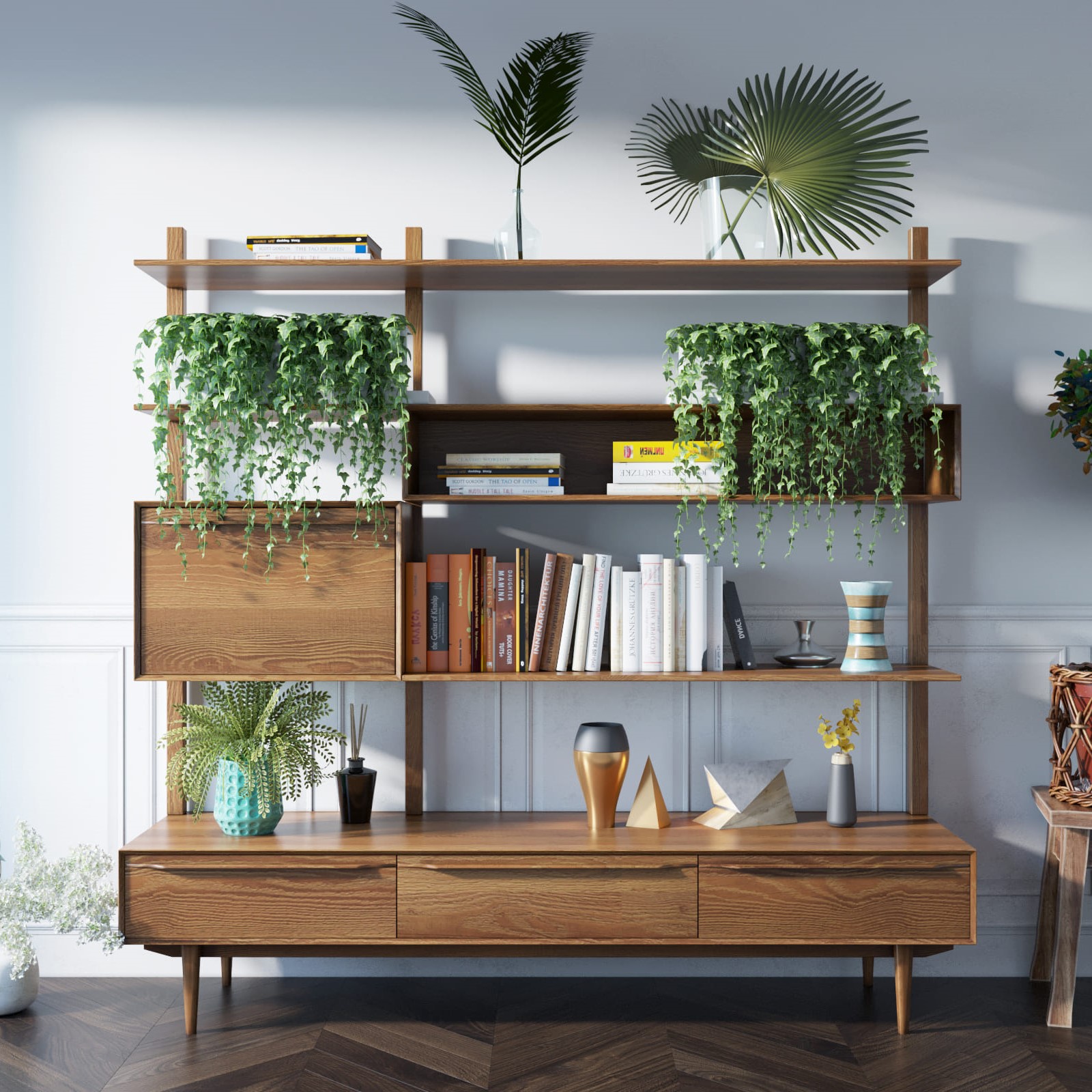 Стеллаж "Bruni" с ящиками