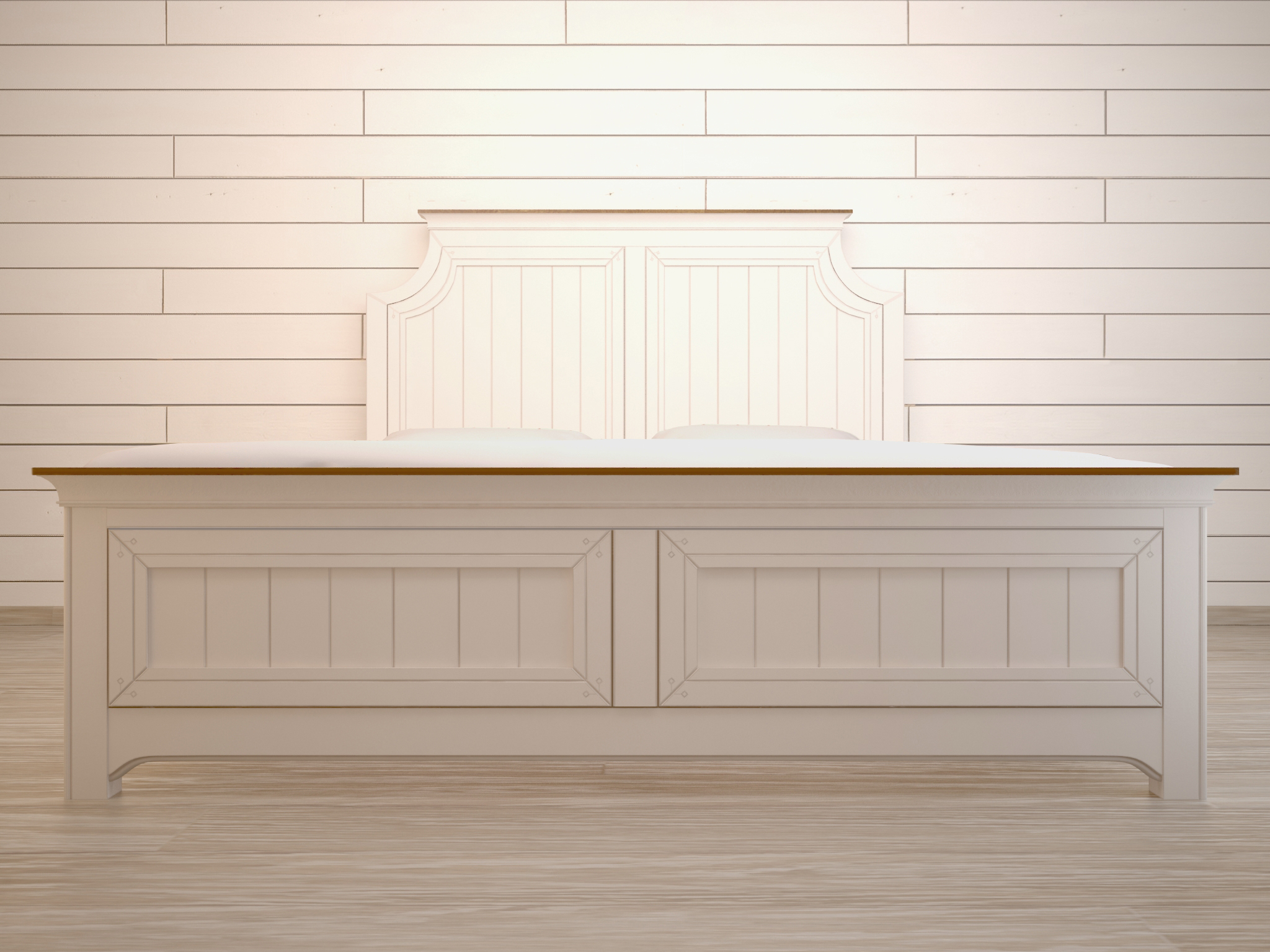 Бежевая кровать двухспальная  "Olivia" 1800х2000