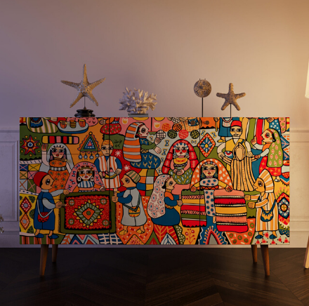 Комод "Berber" с двумя дверками и ящиками