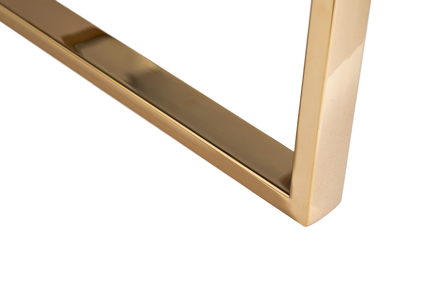 47ED-00401 Стеллаж прозр.стекло/золото 81*40*200см