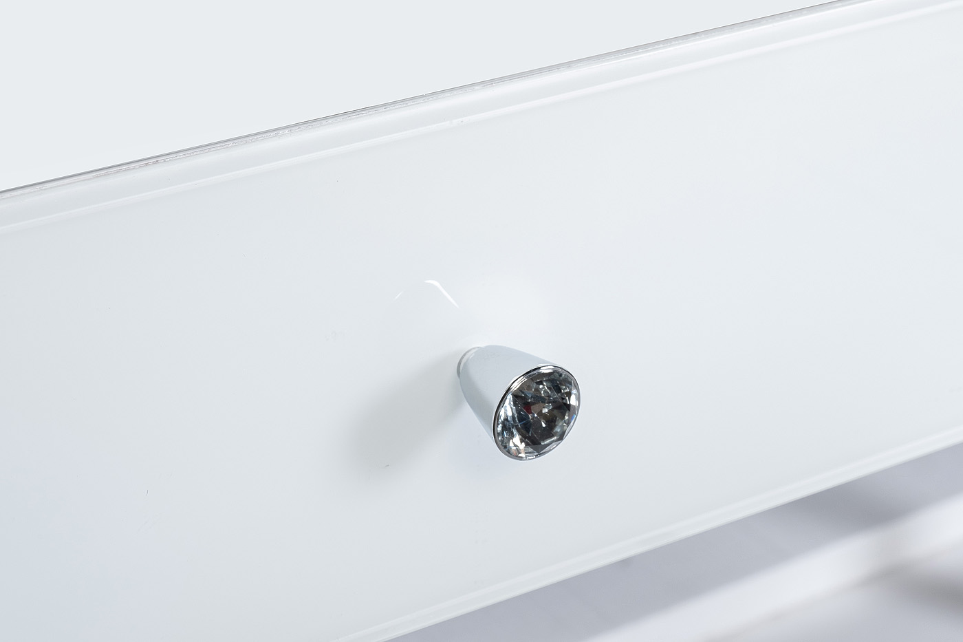 KFG103 Консоль, 2 ящика, белая/ хром 