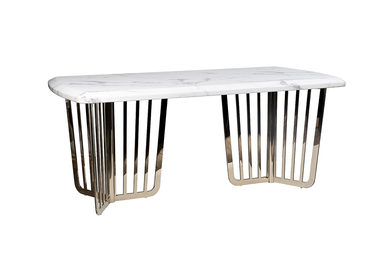 33FS-1800-STOL/OB-BEL Стол обеденный Pearl White 