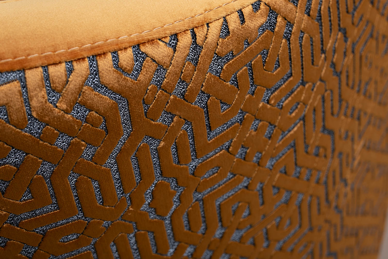 Кресло Napoli вращающееся, вельвет, принт Velv ORANG+Latt ORANG