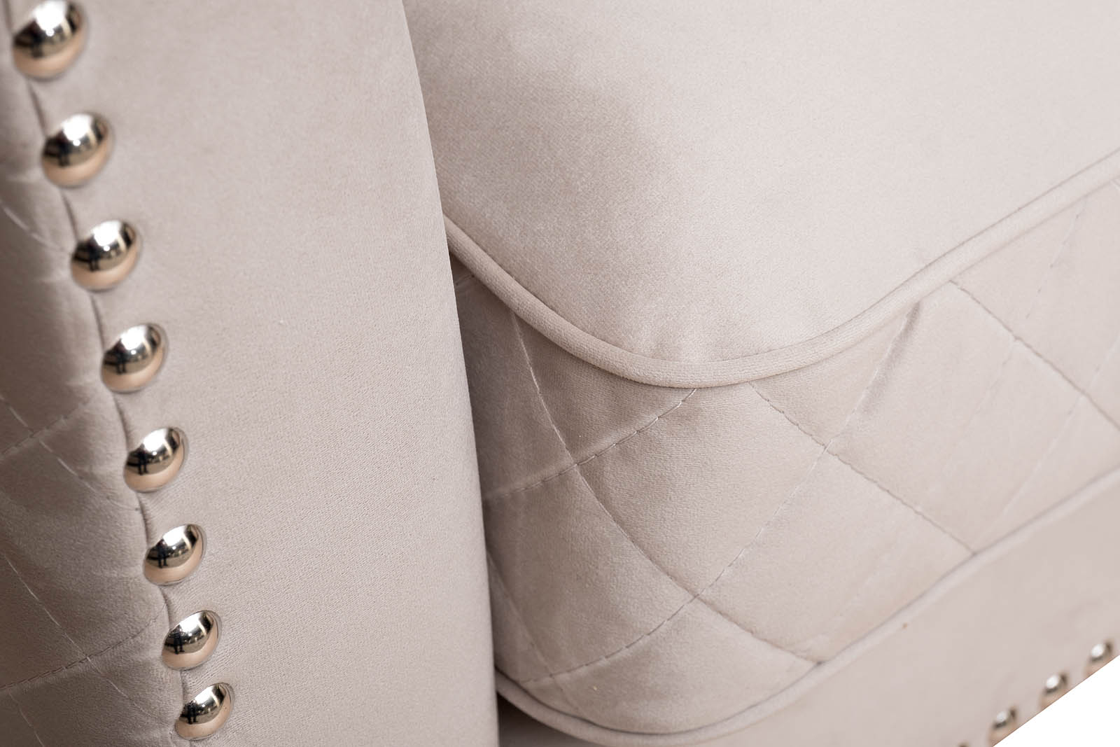 Диван Sorrento 250 трехместный, велюр светло-серый Colt030-SVBEG