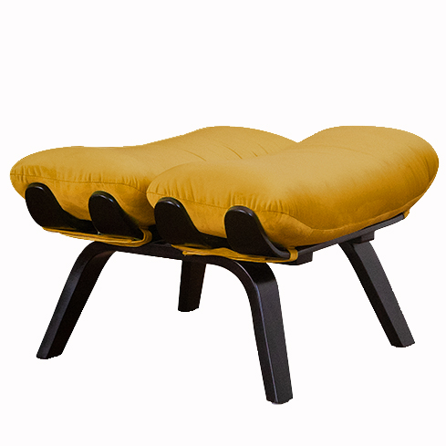  Пуф Эссента  фреш 23 охра каркас  Чёрный