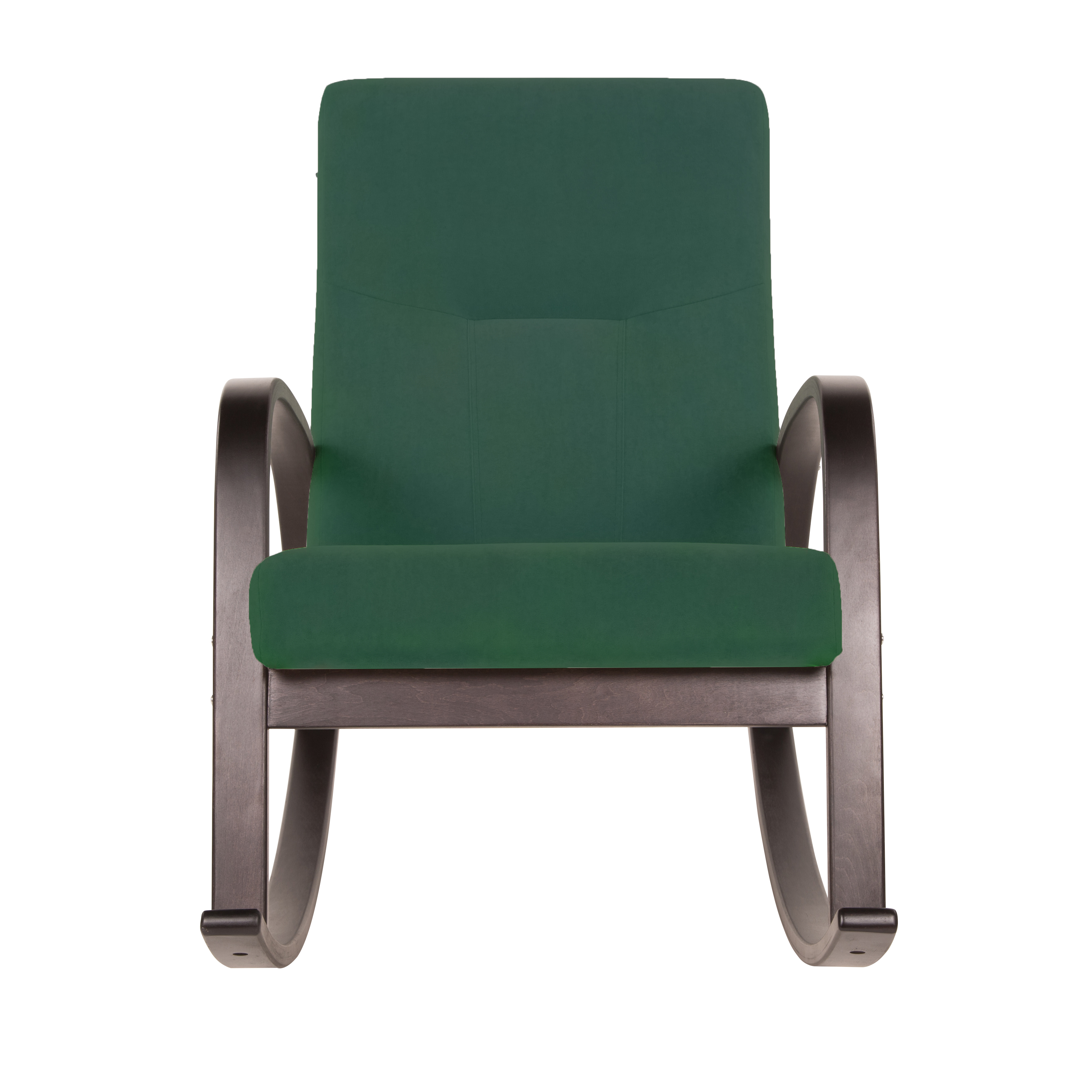  Кресло-качалка Ирис  Фреш 25 зелёный каркас  Орех