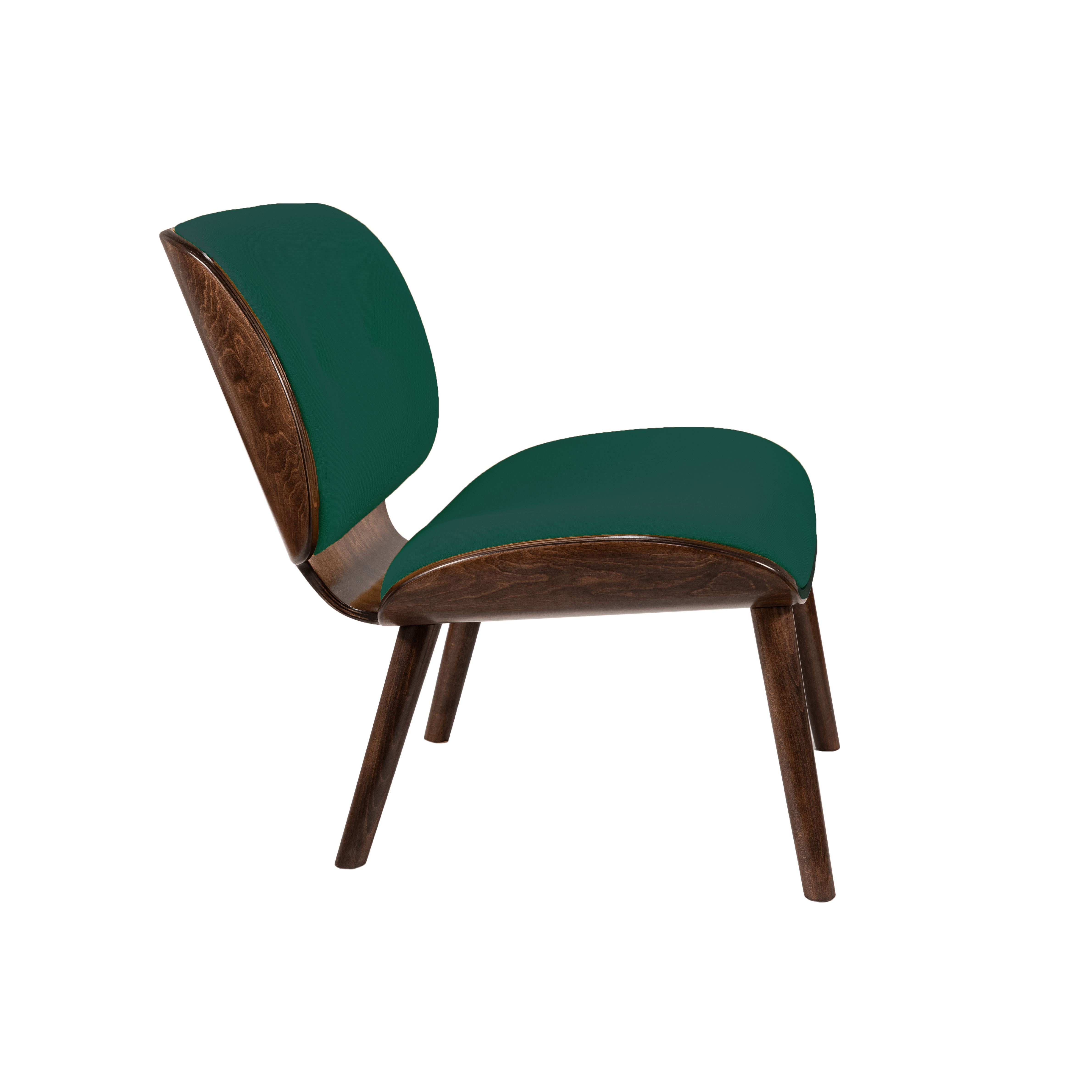 кресло Конда Фреш 25 зелёный каркас Орех