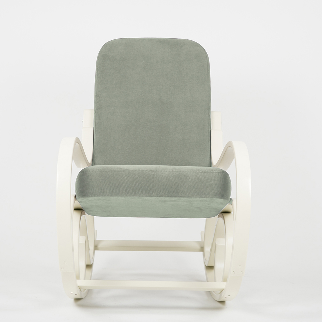  Кресло-качалка Муза  Фреш 19 минт каркас  Белый