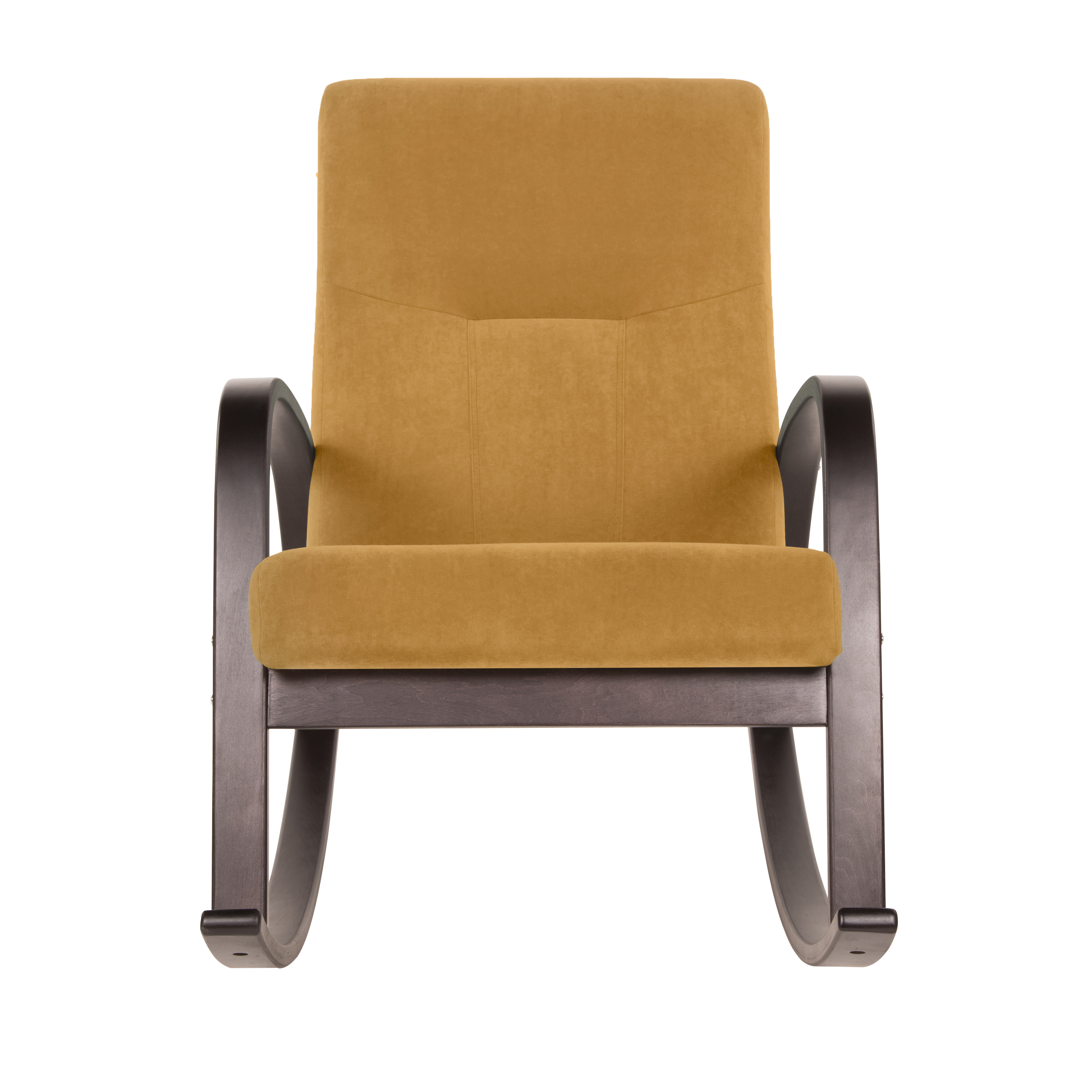 кресло-качалка Ирса фреш 23 охра каркас Орех