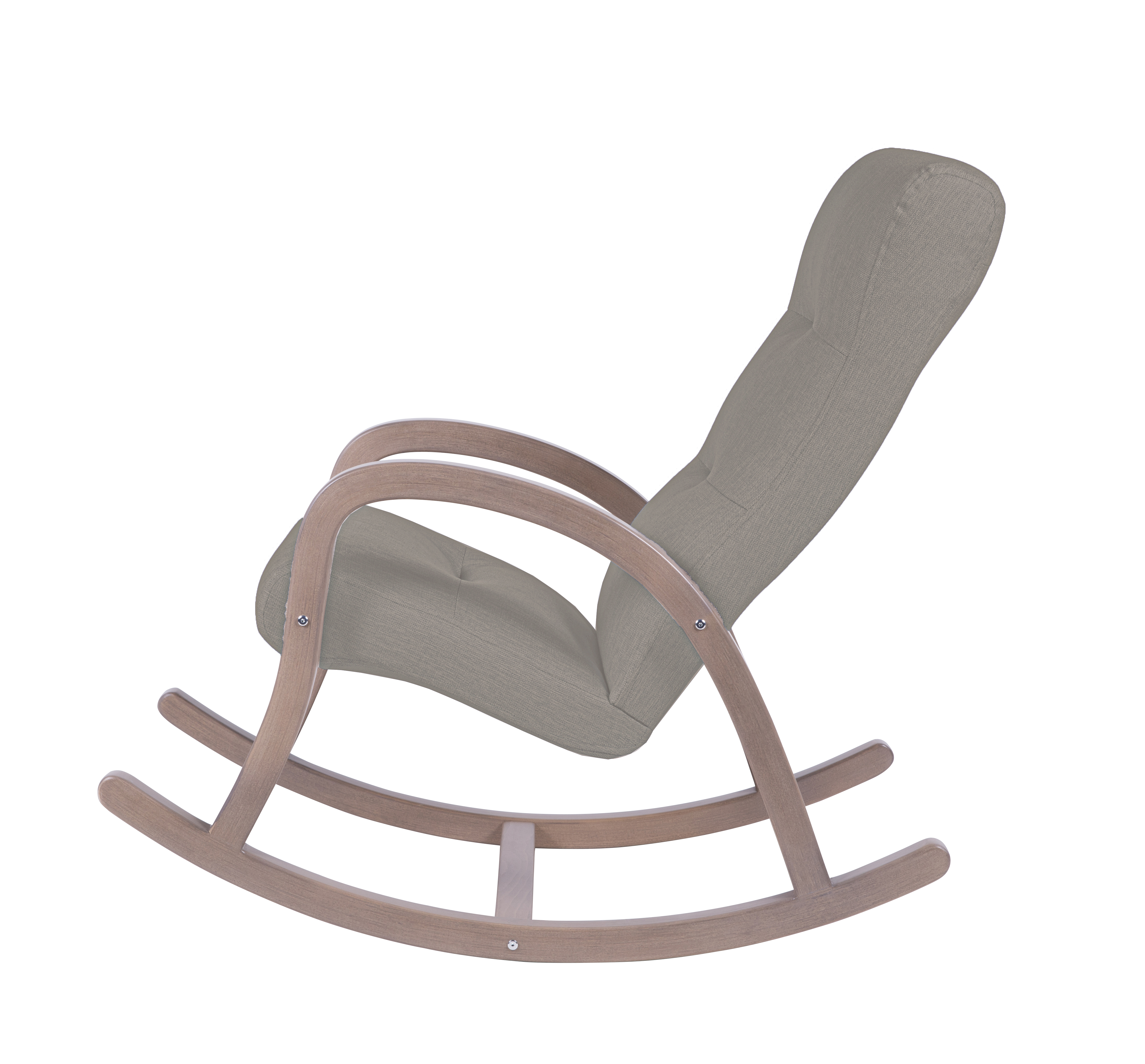 кресло-качалка Камея  фреш 04 бежевый каркас  Шимо