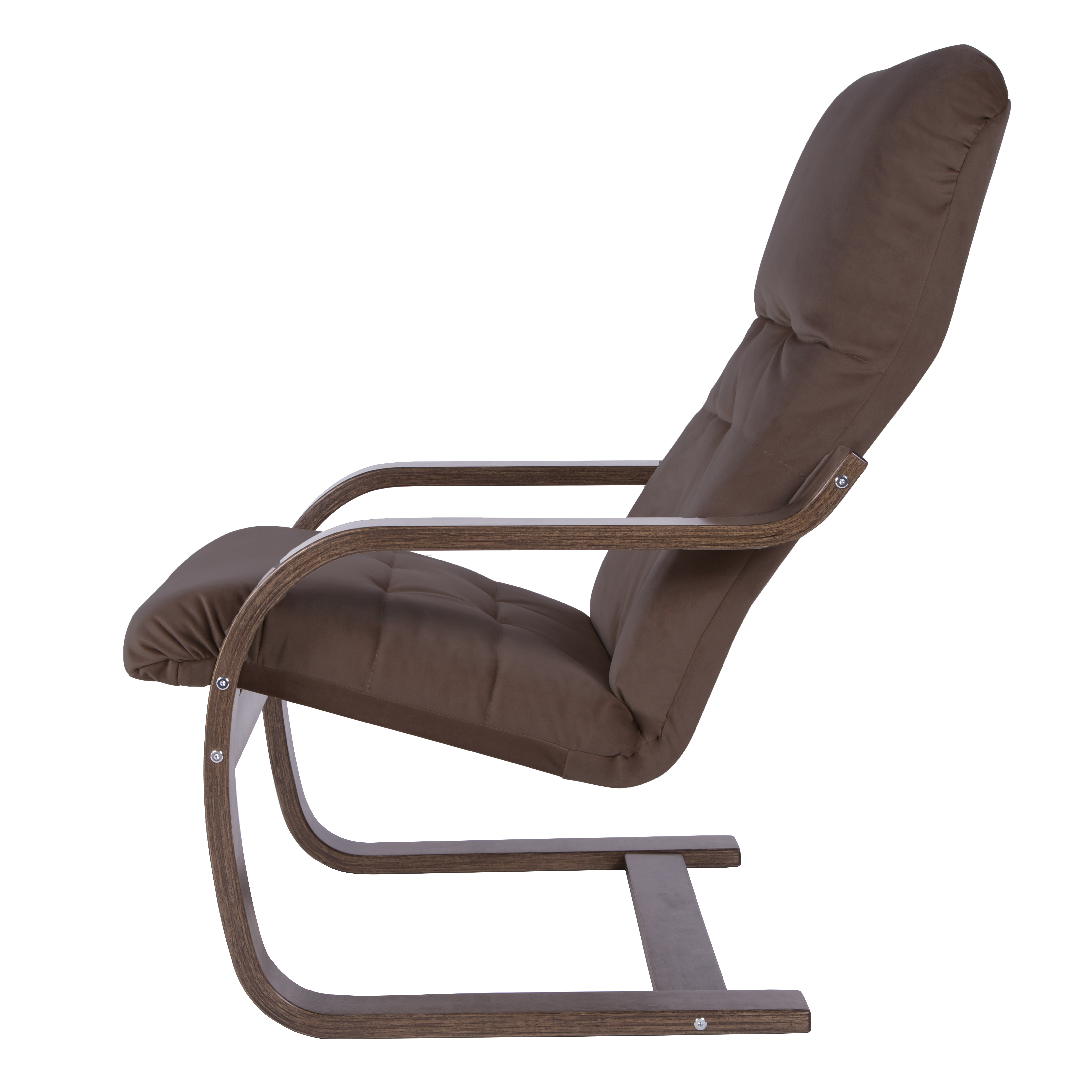 кресло Сайма  фреш 05 коричневый каркас  Орех