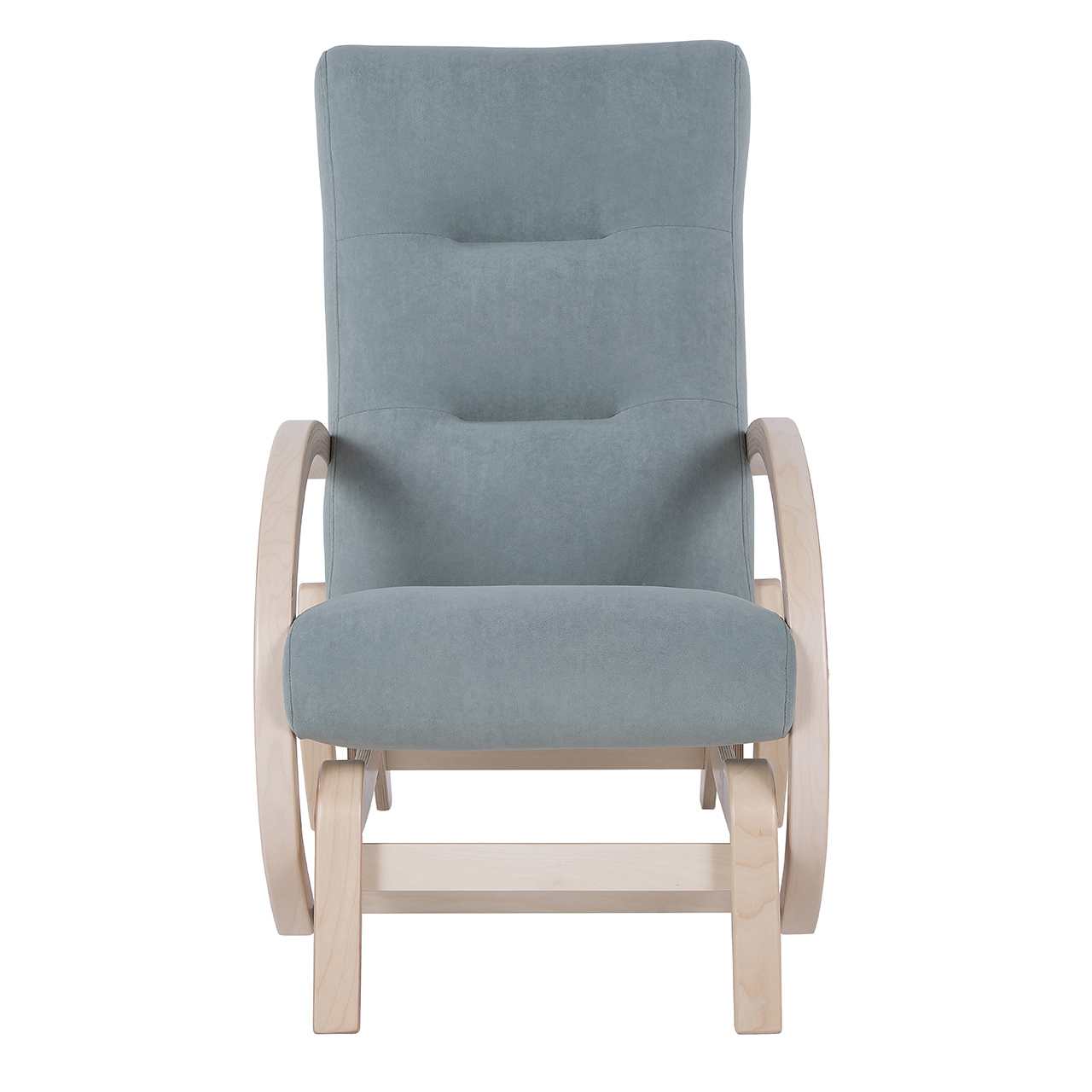 кресло-качалка глайдер Мэтисон  Фреш 19 минт каркас  Берёза белая