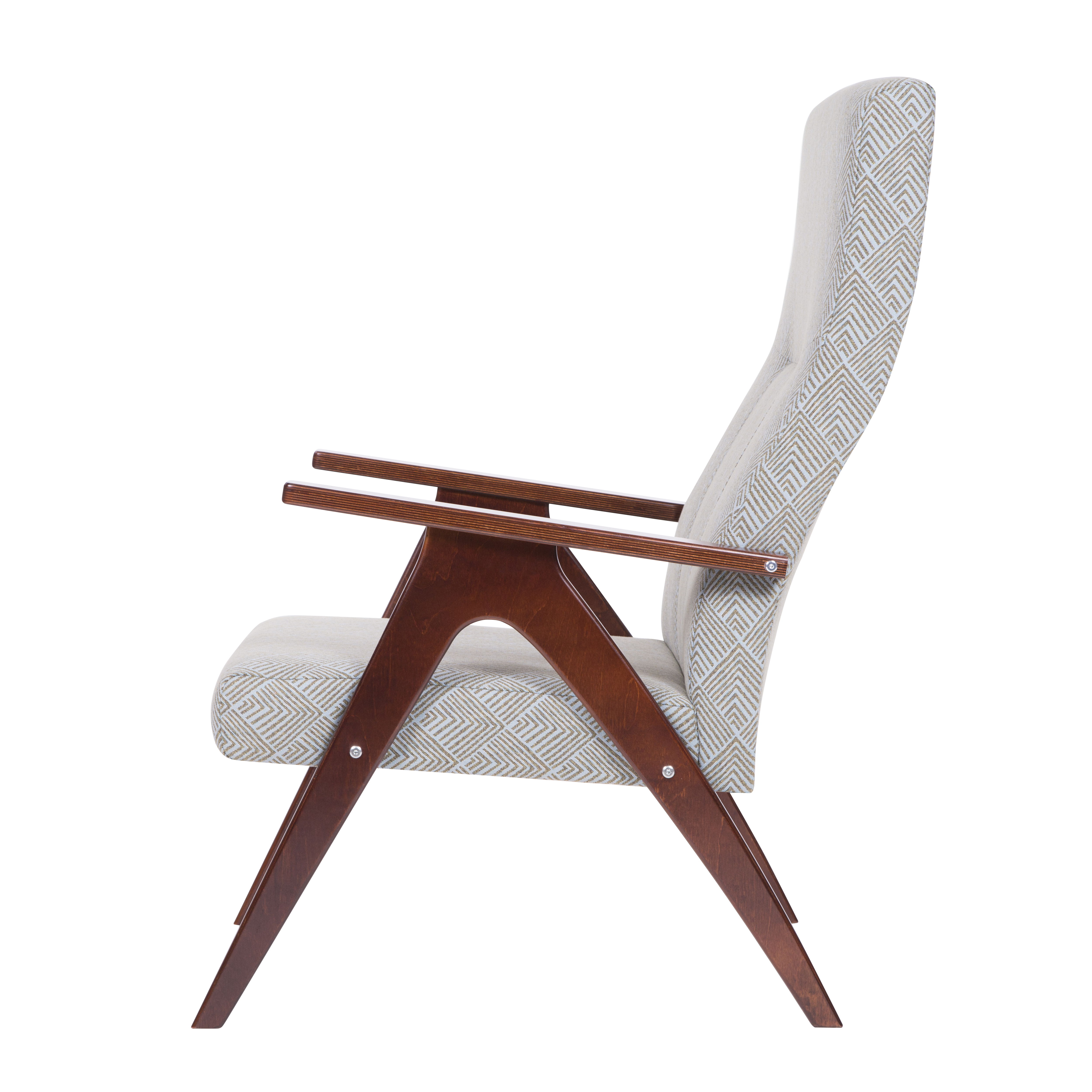 кресло Оскар Капучино каркас Вишня